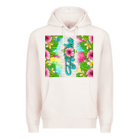 Pale Pink aloha summer Premium Hoodie - TumblerDesignByShophia