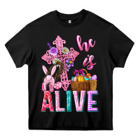 Black he is alive easter Heavy Core Tee - Neo Western