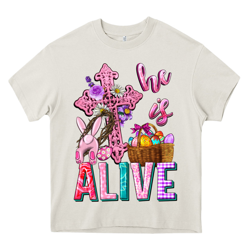 He Is Alive Easter Heavy Core Tee by Neo Western | Teevron