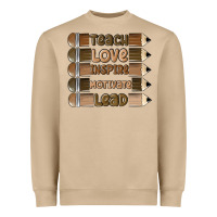 Mushroom teach love inspire Heavyweight Sweatshirt - MaliasSmallBusiness