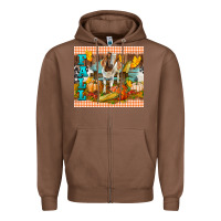 Chestnut fall with baby goat Zipper Hoodie - LillyAllenDesigns