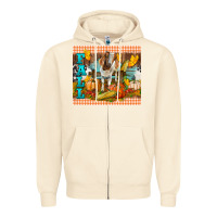 Sandshell fall with baby goat Zipper Hoodie - LillyAllenDesigns