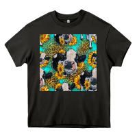 Asphalt holstein cow seamless pattern Heavy Core Tee - HRA Design Shop