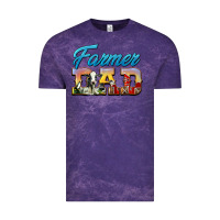 Cloud Purple Western Farmer Dad Vintage Tee - LillyAllenDesigns