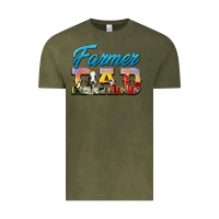 Vintage Olive Western Farmer Dad Vintage Tee - LillyAllenDesigns