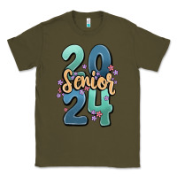 Army Green senior 2024 Classic Tee - MaliasSmallBusiness