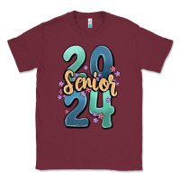 Burgundy senior 2024 Classic Tee - MaliasSmallBusiness
