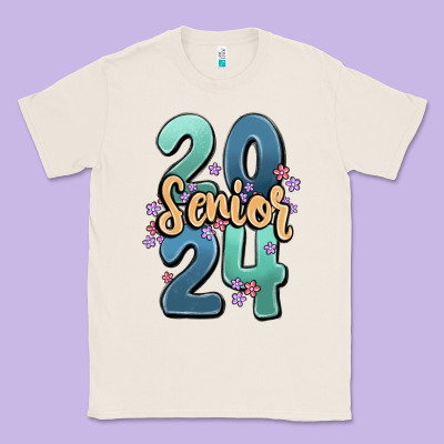 Senior 2024 Classic Tee Designed By Maliassmallbusiness