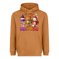 Meerkat Happy Hallothanksmas wine glass and coffee Heavyweight Hoodie - NancyCooperArtShop
