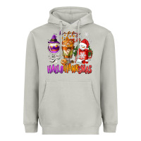 Moon Dust Happy Hallothanksmas wine glass and coffee Heavyweight Hoodie - NancyCooperArtShop