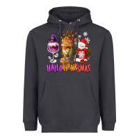 Smoke Happy Hallothanksmas wine glass and coffee Heavyweight Hoodie - NancyCooperArtShop