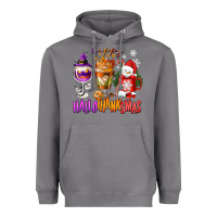 Storm Happy Hallothanksmas wine glass and coffee Heavyweight Hoodie - NancyCooperArtShop