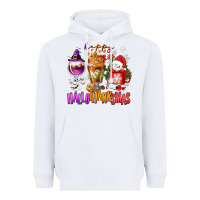 Happy Hallothanksmas Wine Glass And Coffee Heavyweight Hoodie | Teevron