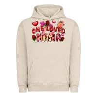 Pigment French Oak One loved nana Valentine's Day Urban Hoodie - FaDigitalArtStudio