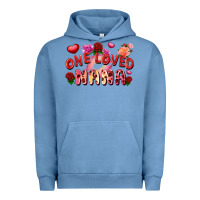 Pigment Pebble Blue One loved nana Valentine's Day Urban Hoodie - FaDigitalArtStudio