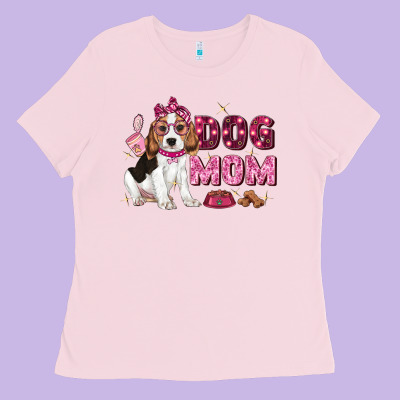 Dog Mom Ladies Tee Designed By Zillion Design Studio