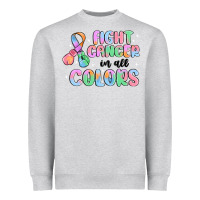 Heather Grey fight cancer in all colors Heavyweight Sweatshirt - MaliasSmallBusiness