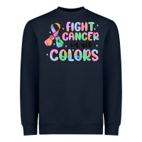 Navy fight cancer in all colors Heavyweight Sweatshirt - MaliasSmallBusiness