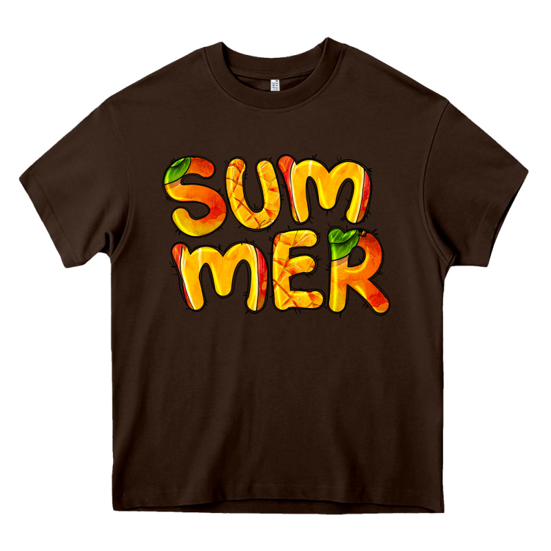 Summer Mango Heavy Core Tee by BarkalooDesign | Teevron