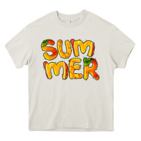 Cream summer mango Heavy Core Tee - BarkalooDesign