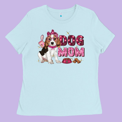 Dog Mom Ladies Tee Designed By Zillion Design Studio