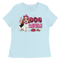Baby Blue dog mom Ladies Tee - Zillion Design Studio