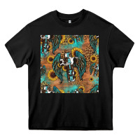 Black faith cross seamless pattern Heavy Core Tee - HRA Design Shop