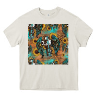 Cream faith cross seamless pattern Heavy Core Tee - HRA Design Shop