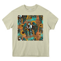 Mossy faith cross seamless pattern Heavy Core Tee - HRA Design Shop