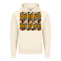 Vintage Artic seamless poultry farm sunflowers chicken coop tumbler Vintage Hoodie - Artiststas