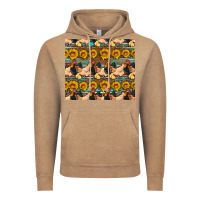 Vintage Coffee seamless poultry farm sunflowers chicken coop tumbler Vintage Hoodie - Artiststas