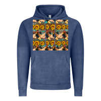 Vintage Denim seamless poultry farm sunflowers chicken coop tumbler Vintage Hoodie - Artiststas