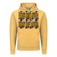 Vintage Mustard seamless poultry farm sunflowers chicken coop tumbler Vintage Hoodie - Artiststas