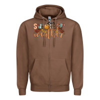 Chestnut Sweather Weather Zipper Hoodie - LillyAllenDesigns