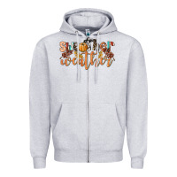 Heather Grey Sweather Weather Zipper Hoodie - LillyAllenDesigns