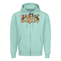 Seafoam Sweather Weather Zipper Hoodie - LillyAllenDesigns