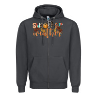 Smoke Sweather Weather Zipper Hoodie - LillyAllenDesigns