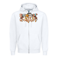 White Sweather Weather Zipper Hoodie - LillyAllenDesigns