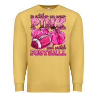Antique Gold In October We Wear Pink Watch Football Premium Sweatshirt - texasbilliewilder