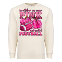 Sandshell In October We Wear Pink Watch Football Premium Sweatshirt - texasbilliewilder