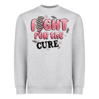 Heather Grey fight for the cure Heavyweight Sweatshirt - MaliasSmallBusiness