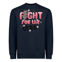 Navy fight for the cure Heavyweight Sweatshirt - MaliasSmallBusiness