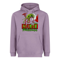Lavender Christmas Character Nurse Heavyweight Hoodie - NancyCooperArtShop