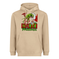 Mushroom Christmas Character Nurse Heavyweight Hoodie - NancyCooperArtShop