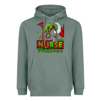 Sage Christmas Character Nurse Heavyweight Hoodie - NancyCooperArtShop