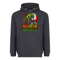 Smoke Christmas Character Nurse Heavyweight Hoodie - NancyCooperArtShop