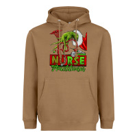 Toasted Coconut Christmas Character Nurse Heavyweight Hoodie - NancyCooperArtShop
