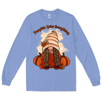 Colony Blue Pumpkin spice every thing Long Sleeve Tee - NancyCooperArtShop