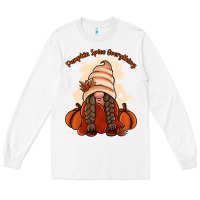 White Pumpkin spice every thing Long Sleeve Tee - NancyCooperArtShop