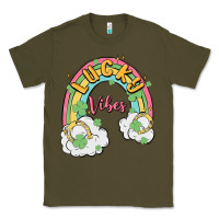 Army Green lucky vibes Classic Tee - MaliasSmallBusiness
